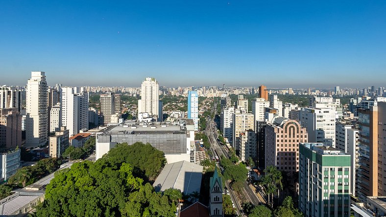 By DH: Studio na cobertura no Jardim Paulista