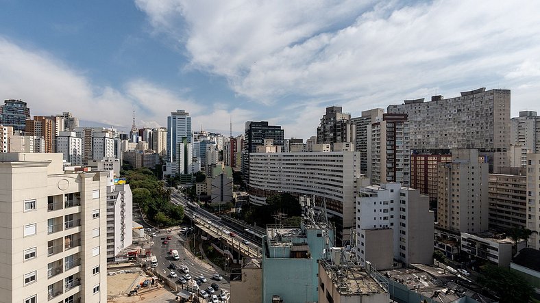 Sstúdio Moderno e Confortável para 3 Pessoas