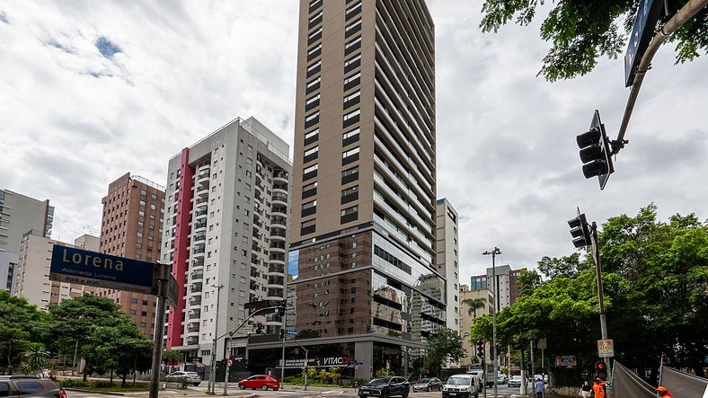 Studio com design nórdico no Jardim Paulista