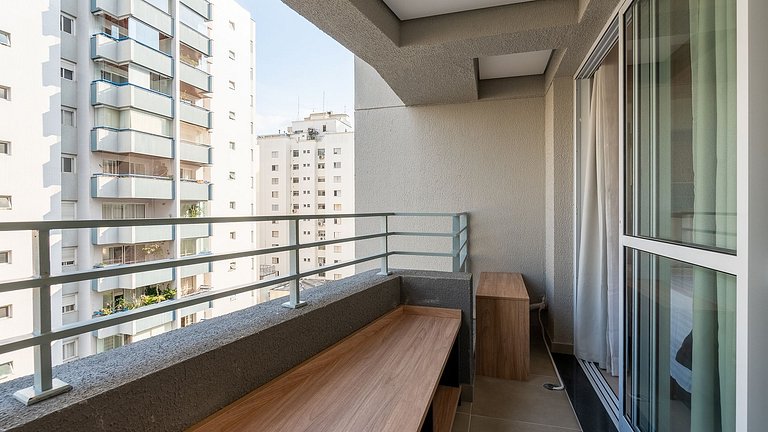 Studio com Piscina no Rooftop próx. ao Allianz