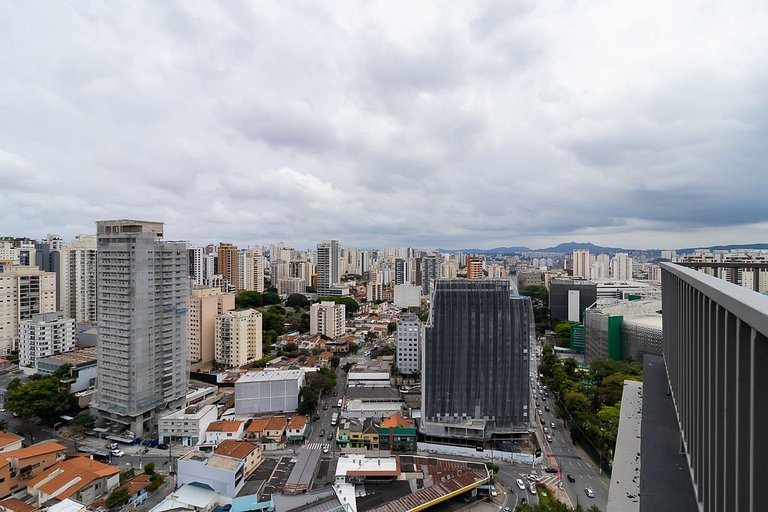 Studio completo com vista para Allianz Parque